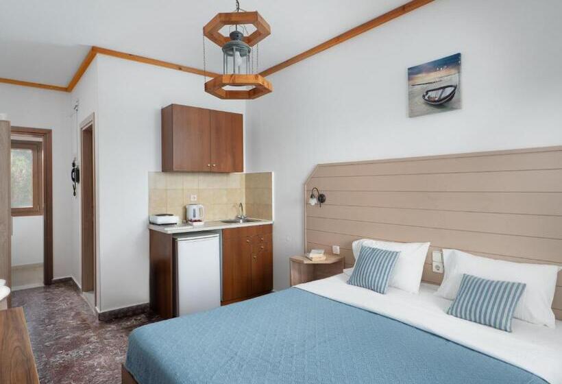 스탠다드 발코니 룸 바다 전망, Spiros Soula Family Hotel & Apartments