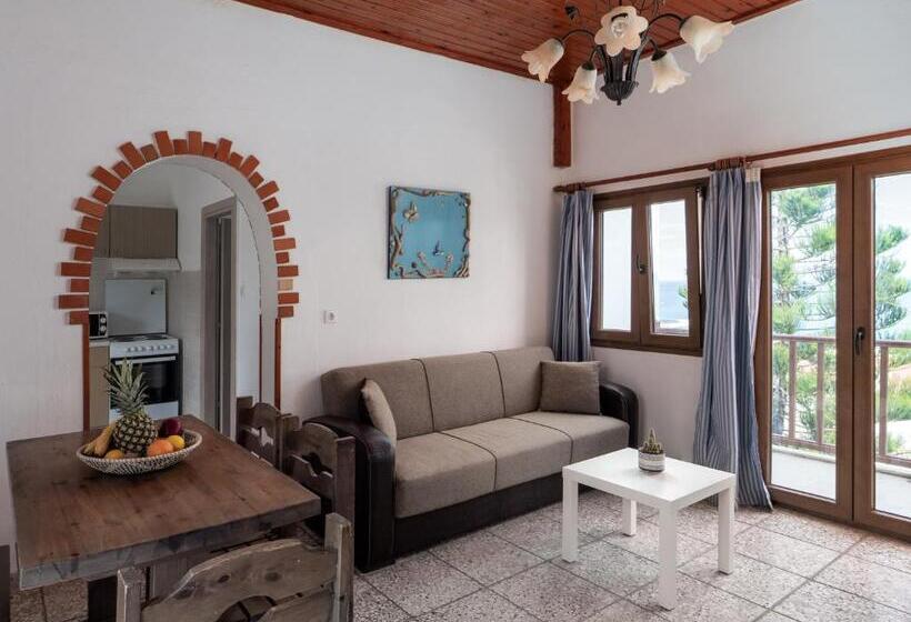 침실 2개 바다 전망 아파트, Spiros Soula Family Hotel & Apartments