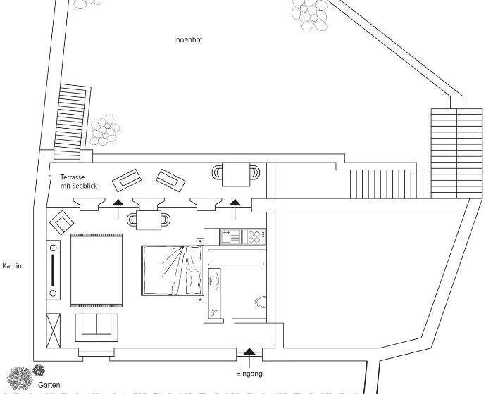 テラス付きスタンダードワンルーム, Il Chiostrino