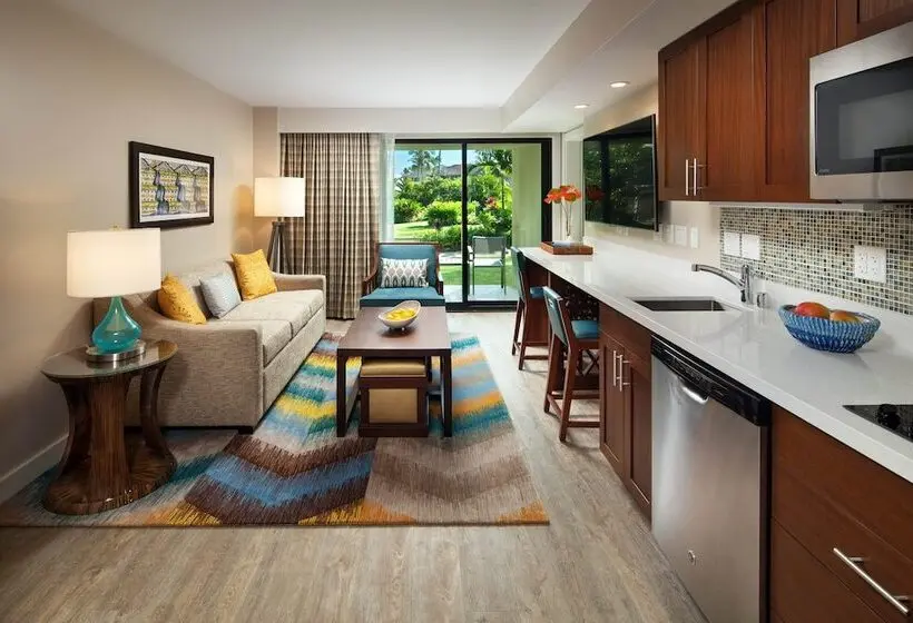 ガーデンビューの１ベッドルームビラ, Sheraton Kauai Resort Villas