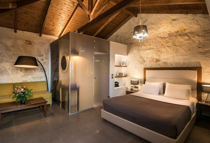 סוויטה עם ג'קוזי, נוף לים, Happy Cretan Suites