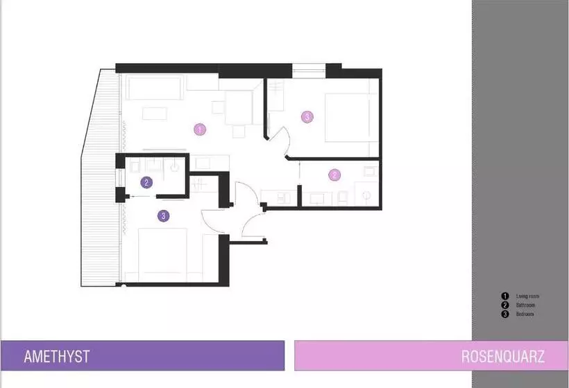 ２ベッドルームアパートメント, Lapis Monti   Apartments & Suites