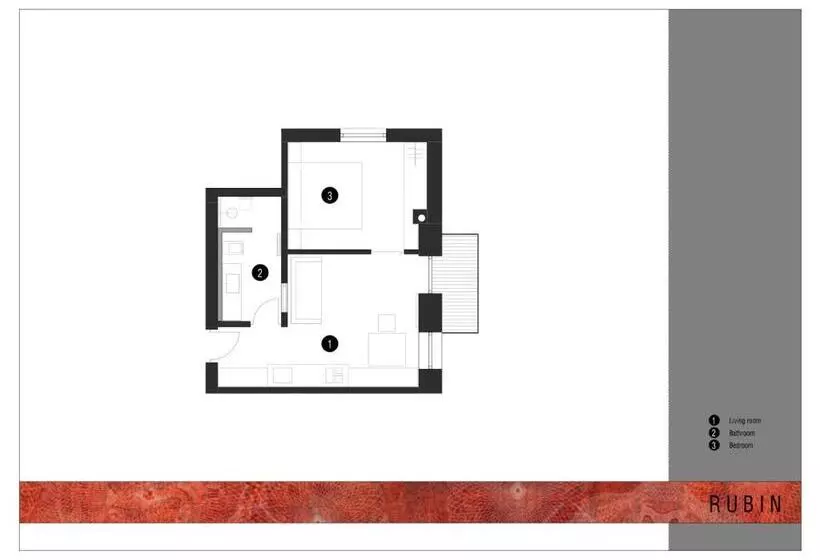 １ベッドルームアパートメント, Lapis Monti   Apartments & Suites