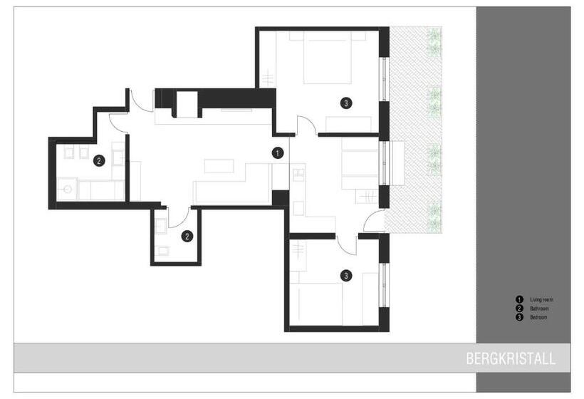 1베드룸 아파트 1층, Lapis Monti   Apartments & Suites