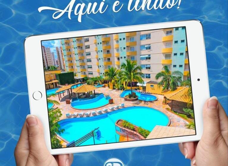 آپارتمان 1 خوابه با چشم‌انداز استخر, Thermas Place Flat