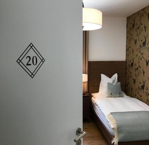 スタンダードシングルルーム, Boutique Hotel Garni Bellevue Davos Wiesen