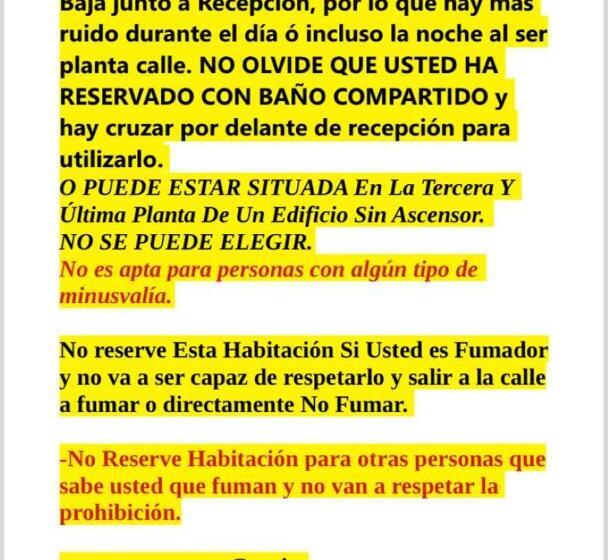 اتاق استاندارد با سرویس بهداشتی مشترک, Lf Habitación Familiar Con Balcón Y Baño Privado   No Fumadores   Sin Ascensor