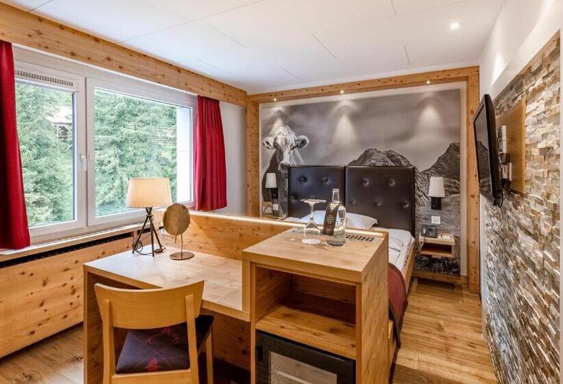 スーペリアシングルルーム, Blatter S Arosa Hotel & Bella Vista Spa