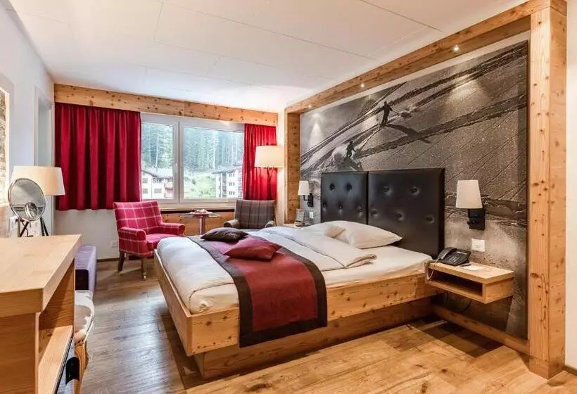 スーペリアシングルルーム, Blatter S Arosa Hotel & Bella Vista Spa