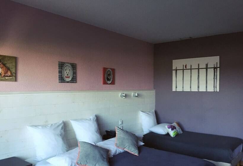 三人经典房间, Hôtel Saint Clair, Côté Plage