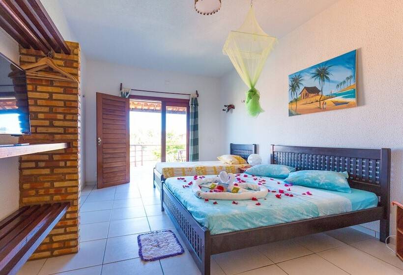 غرفة ديلوكس ثلاثية, E Pousada Cumbuco Guesthouse