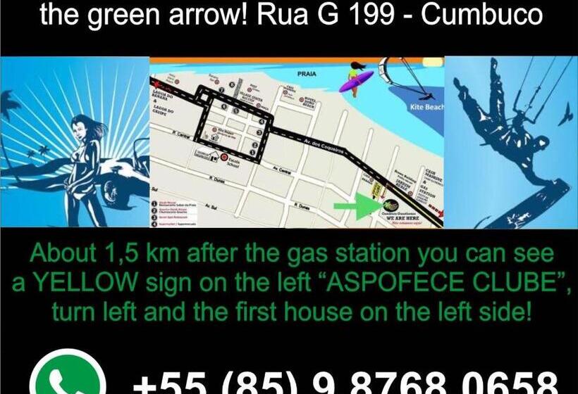 شقة غرفتين, E Pousada Cumbuco Guesthouse