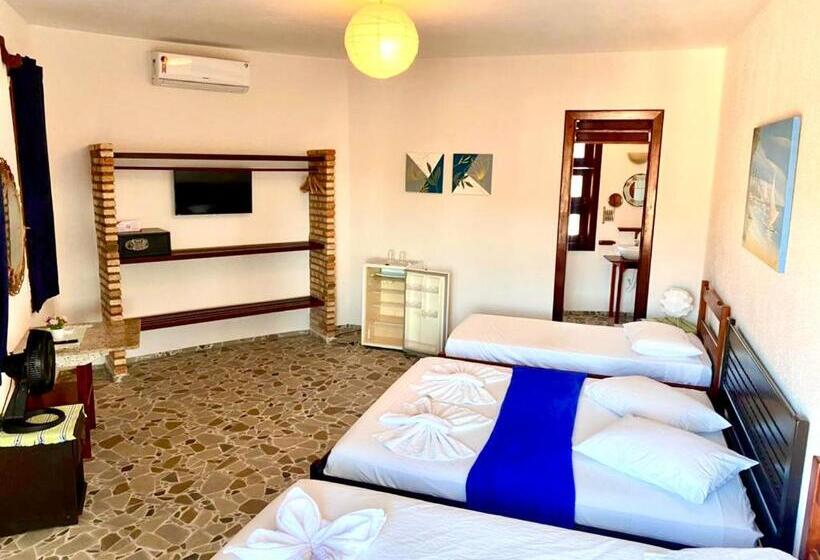 غرفة ديلوكس عائلية, E Pousada Cumbuco Guesthouse