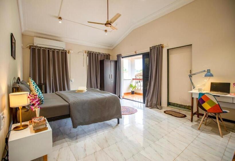 발코니 디럭스 룸, Nomadgao Vila Nova Comfort, Great Views, Fast Wifi & Interesting People