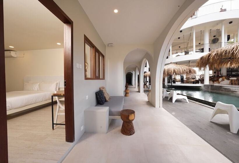 プールの見えるデラックスルーム, El Tropico Boutique