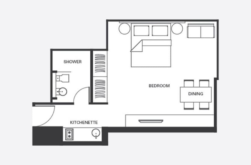 Студия Deluxe, Fraser Suites Perth