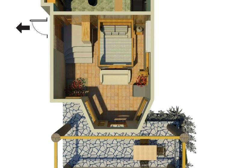 2침실 아파트 정원 전망, Boutique Hotel Las Cascadas