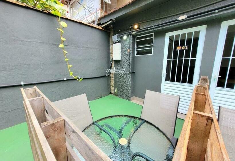 جناح مزوَّد بشرفة, Suíte 03 • Praia Das Pitangueiras