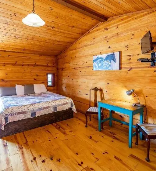 キングサイドベッドのスタンダードワンルーム, The Historic Leakey Inn