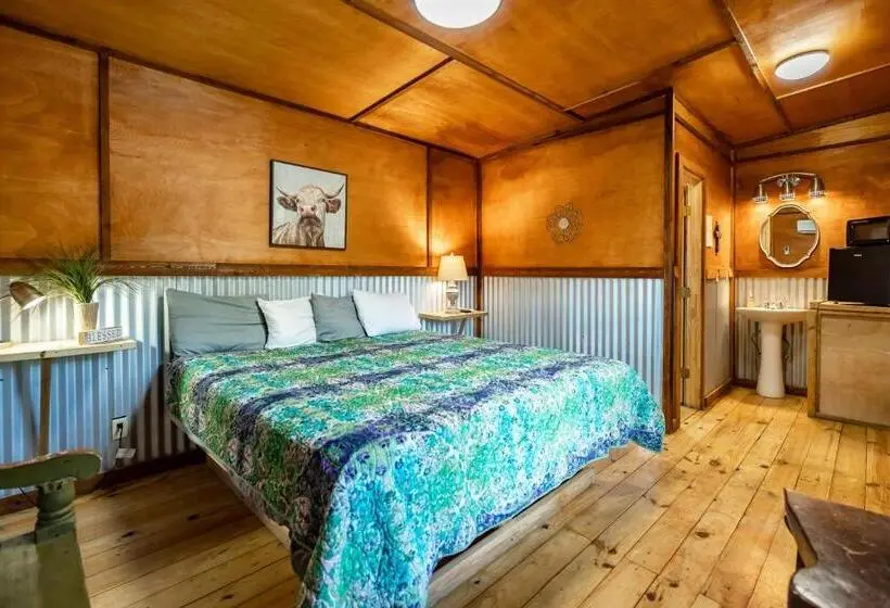 キングサイズベッドのスタンダードルーム, The Historic Leakey Inn