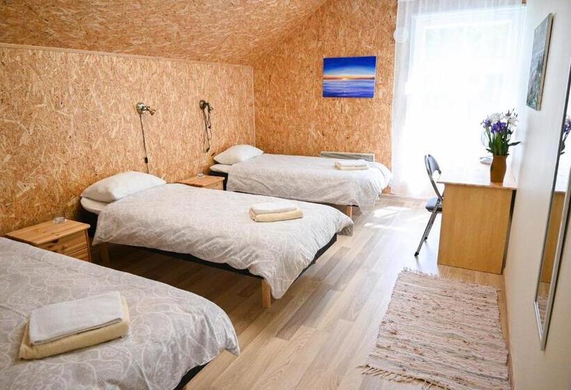 اتاق استاندارد سه تخته با چشم‌انداز باغ, Haapsalu Kunstikooli Hostel