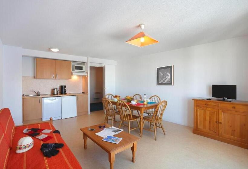 Апартаменты 1 Спальня, Residence Nemea Royal Peyragudes