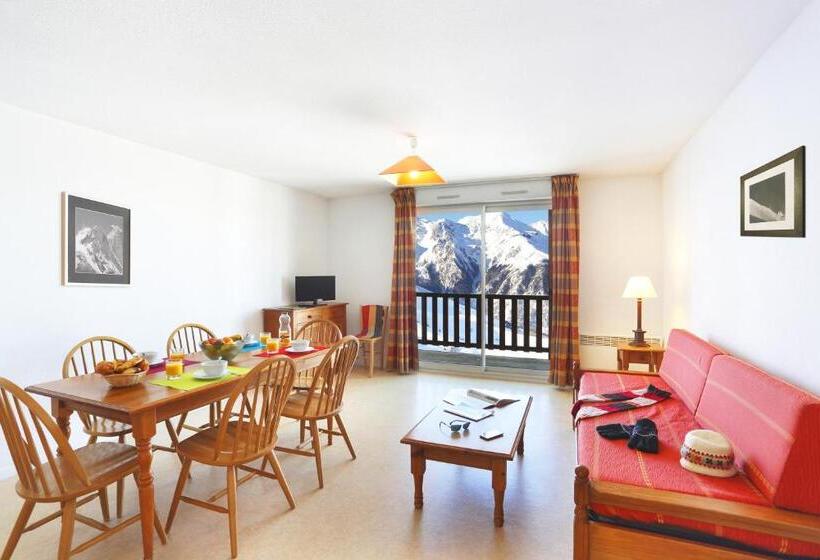 Апартаменты 1 Спальня, Residence Nemea Royal Peyragudes