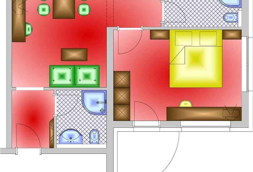 침실 1개 수피리어 아파트, Haus Bergkristall