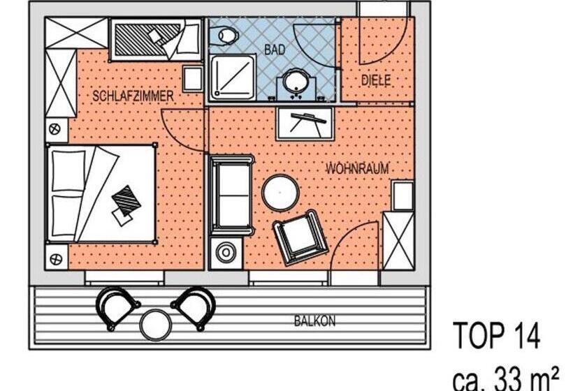 חדר סטנדרט עם מרפסת, Landhaus Achental