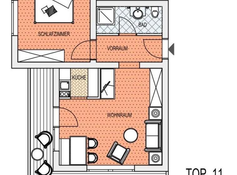 דירה בת חדר שינה 1 עם מרפסת, Landhaus Achental