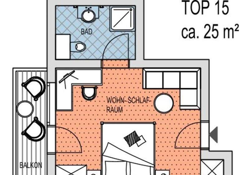 חדר סטנדרט עם מרפסת, Landhaus Achental