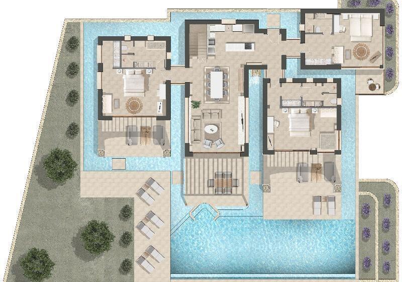 ویلای 3 خوابه با استخر, Lesante Cape Resort & Villas, A Member Of The Leading Hotels Of The World