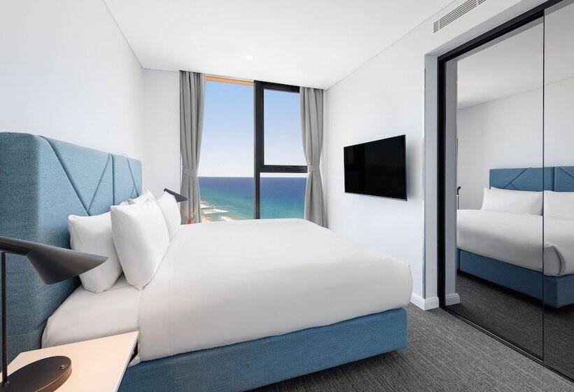 带2个卧室的套房, Meriton Suites Surfers Paradise