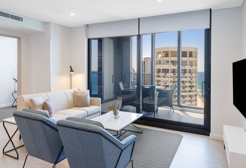 带2个卧室的套房, Meriton Suites Surfers Paradise