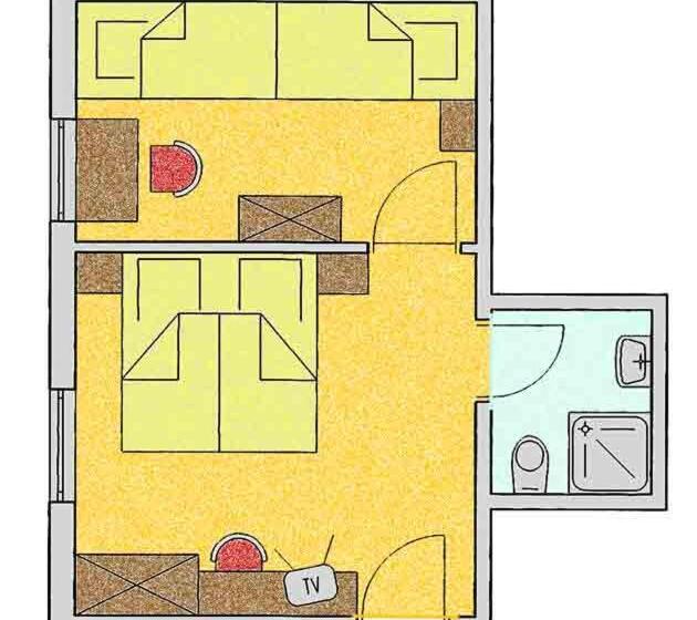 Люкс 2 Спальни, Pension Geiger