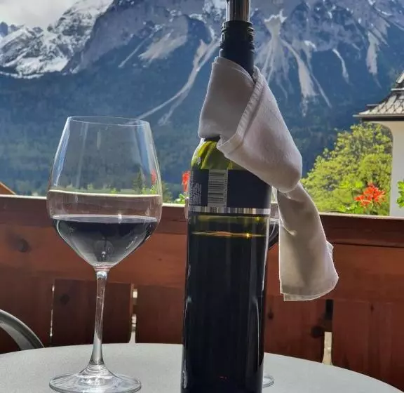 庭の見える1ベッドルームアパートメント, Apart Haus Alpenhof