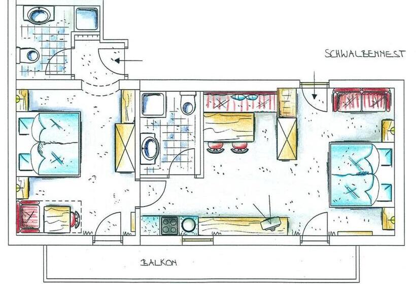Апартаменты 1 Спальня, Landhaus Raich