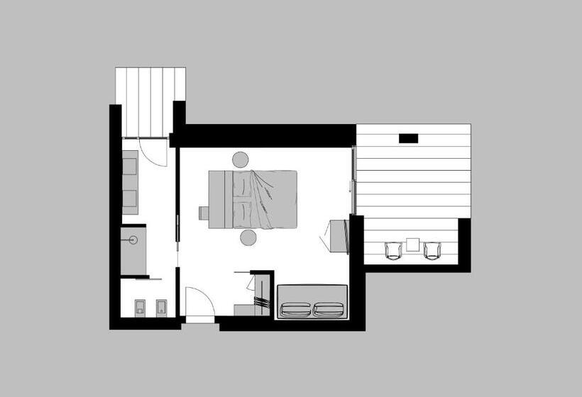 주니어 스위트 호수 전망, Villa Enrica