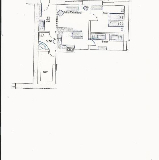 침실 2개 아파트, Pension Kramer