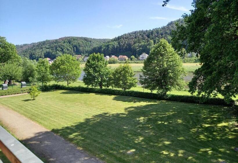 חדר סטנדרט עם מרפסת, Parkhotel Bad Schandau Mit Spa