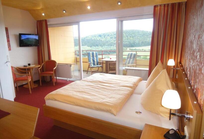 غرفة كمفورت مع بلكونة, Wohlfühlhotel Waldcafé Jäger