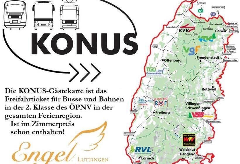 침실 2개 아파트, Gasthaus Engel Luttingen