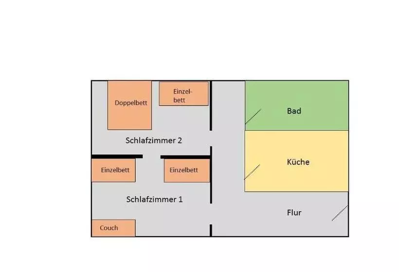 Huoneisto 2 Makuuhuonetta, Zur Henne