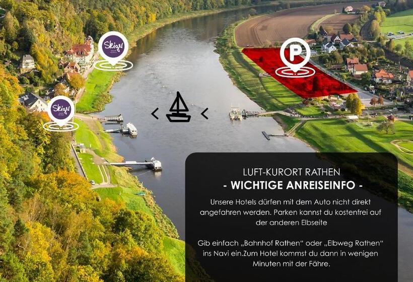 Номер Superior Вид на Реку, Steiger Hotel Rathener Hof