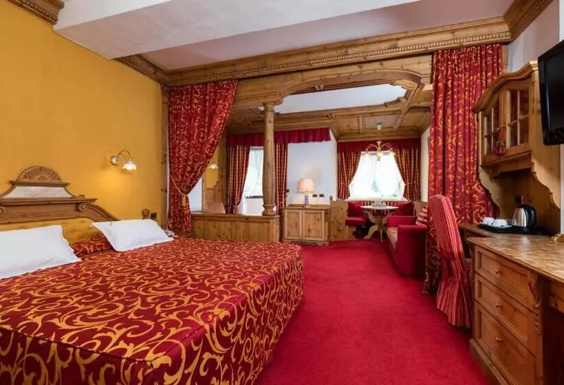 バスタブ付きデラックスルーム, Sporthotel Arabba