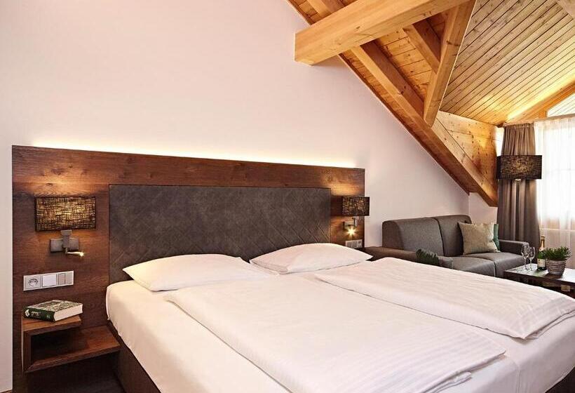 バルコニー付きデラックスルーム, Krone Immenstadt Stein