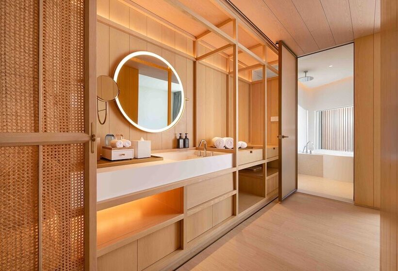 חדר דלוקס עם מרפסת, The Taikang Sanya, A Tribute Portfolio Resort