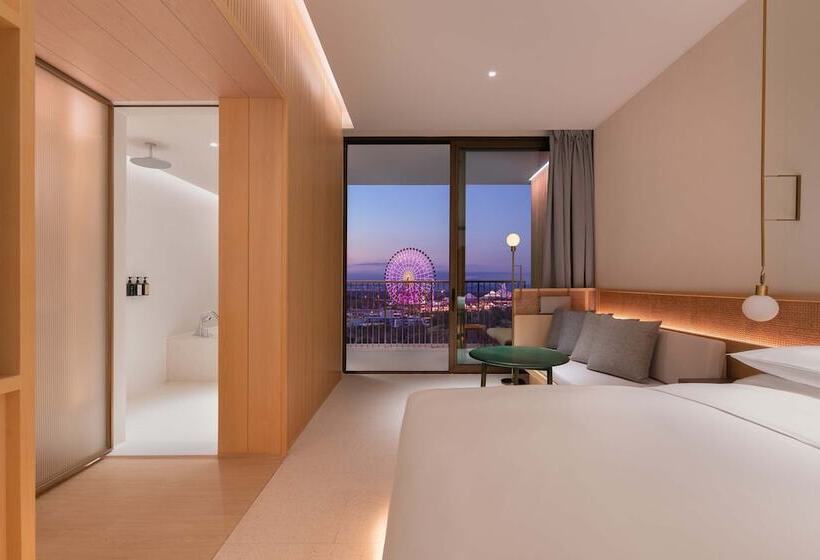 חדר דלוקס עם מרפסת, The Taikang Sanya, A Tribute Portfolio Resort