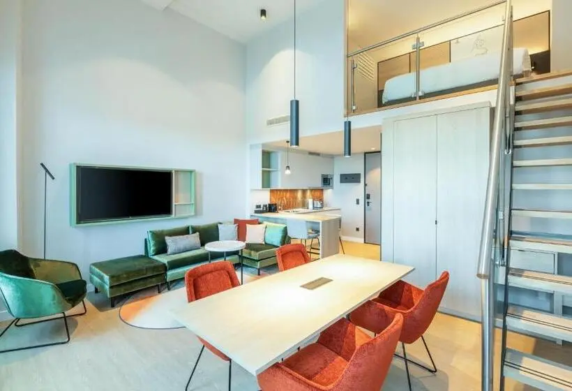 キングサイズベッドのスタンダードルーム, Residence Inn By Marriott The Hague