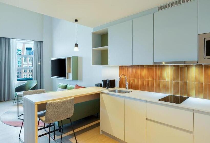 스탠다드 스튜디오 퀸 침대, Residence Inn By Marriott The Hague